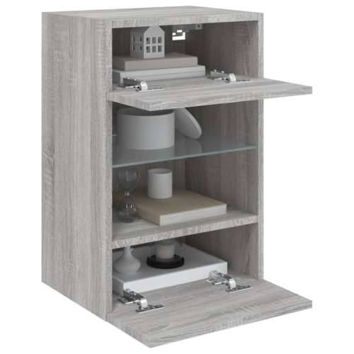 Zidni TV ormarići LED 2 kom siva boja hrasta 40 x 30 x 60,5 cm - Sivi hrast sonoma 2 40 cm Cijena