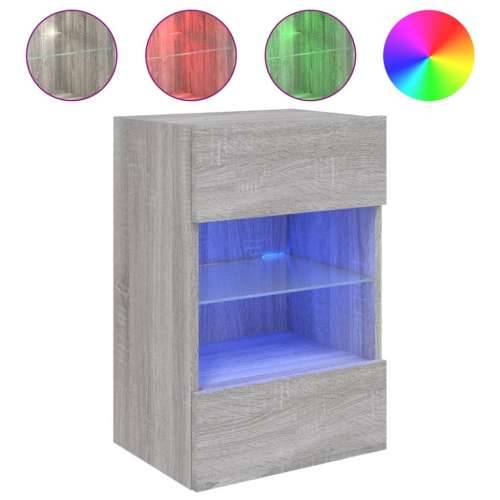 Zidni TV ormarići LED 2 kom siva boja hrasta 40 x 30 x 60,5 cm - Sivi hrast sonoma 2 40 cm Cijena