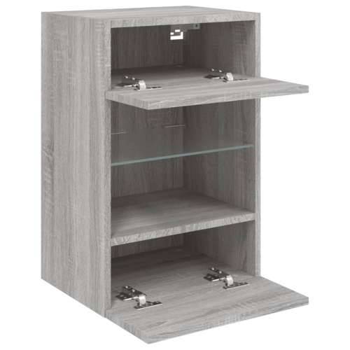 Zidni TV ormarići LED 2 kom siva boja hrasta 40 x 30 x 60,5 cm - Sivi hrast sonoma 2 40 cm Cijena
