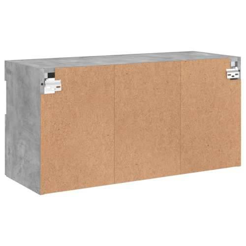 TV ormarić s LED svjetlima siva boja betona 80x30x40 cm - Beton siva 1 80 cm Cijena