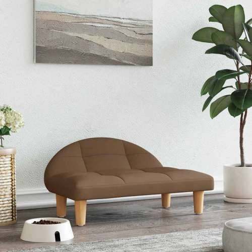 Krevet za pse smeđi 70x52x30 cm od tkanine - Smeđa tkanina Cijena
