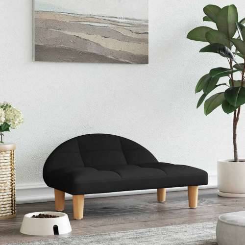 Krevet za pse crni 70x52x30 cm od tkanine - Crna tkanina Cijena