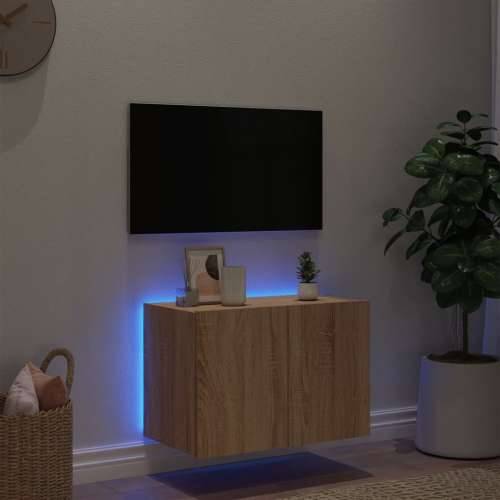 Zidni TV ormarić s LED svjetlima boja hrasta 60 x 35 x 41 cm - sonoma hrast 60 x 35 x 41 cm 1 Cijena