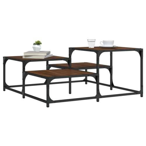 Stolić za kavu boja hrasta 87,5x87,5x40 cm konstruirano drvo - Smeđi hrast 87.5 x 87.5 x 40 cm 1 Cijena