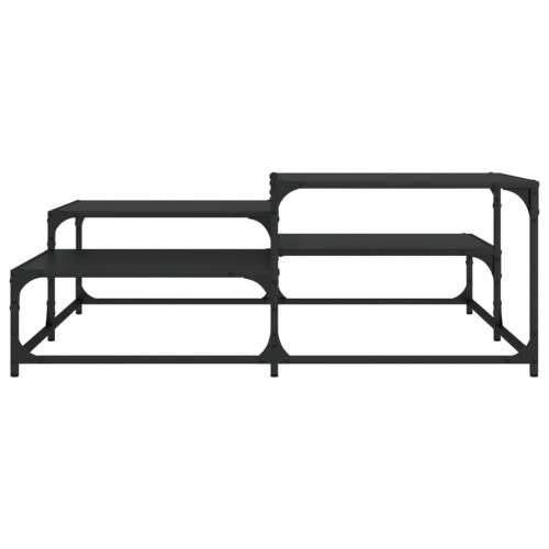 Stolić za kavu crni 107x107x40 cm od konstruiranog drva - Crna 107 x 107 x 40 cm 1 Cijena