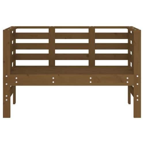 Vrtna klupa smeđa boja meda 111,5x53x71 cm od masivne borovine - Smeđa boja bora 1 Cijena