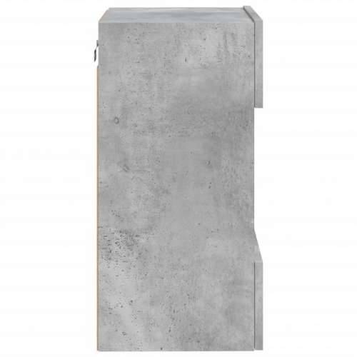 TV ormarić s LED svjetlima siva boja betona 40x30x60,5 cm - Beton siva 1 40 cm Cijena