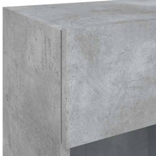 TV ormarić s LED svjetlima siva boja betona 40x30x60,5 cm - Beton siva 1 40 cm Cijena
