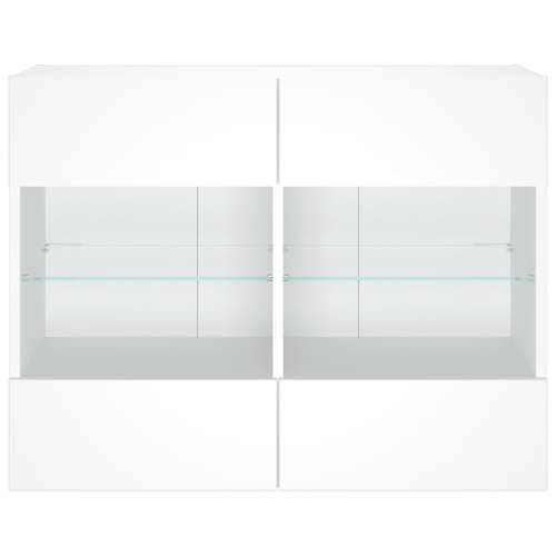 Zidni TV ormarić s LED svjetlima bijeli 78,5x30x60,5 cm - Bijela 1 78.5 cm Cijena