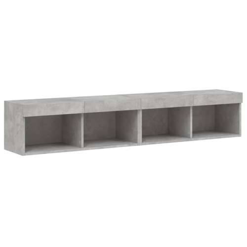 TV ormarići s LED svjetlima 2 kom siva boja betona 80x30x30 cm - Beton siva 2 80 cm Cijena