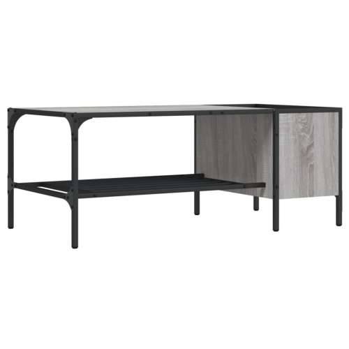 Stolić za kavu sa stalkom siva boja hrasta 100x51x40 cm Sivi hrast sonoma 1 Cijena