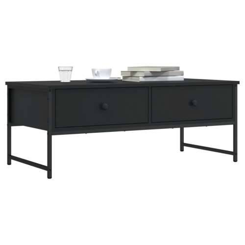 Stolić za kavu crni 101 x 49 x 39,5 cm od konstruiranog drva - Crna 1 Cijena