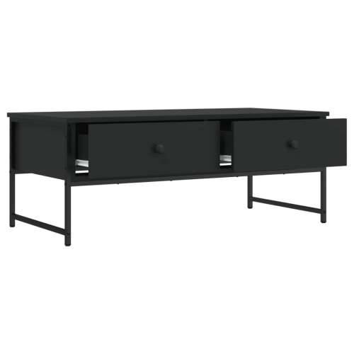 Stolić za kavu crni 101 x 49 x 39,5 cm od konstruiranog drva - Crna 1 Cijena