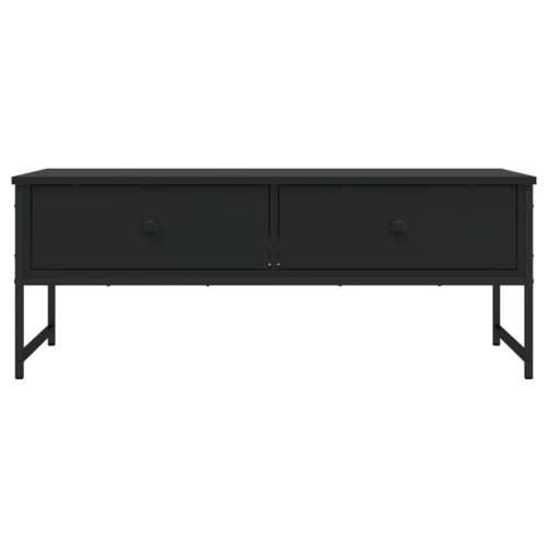 Stolić za kavu crni 101 x 49 x 39,5 cm od konstruiranog drva - Crna 1 Cijena