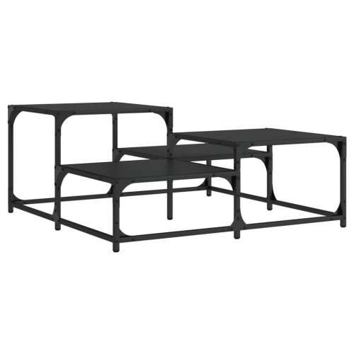 Stolić za kavu crni 87,5x87,5x40 cm od konstruiranog drva - Crna 87.5 x 87.5 x 40 cm 1 Cijena