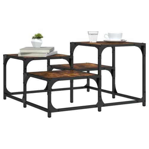 Stolić za kavu boja hrasta 68x68x40 cm konstruirano drvo - Dimljeni hrast 68 x 68 x 40 cm 1 Cijena