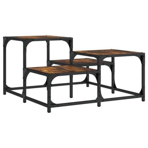 Stolić za kavu boja hrasta 68x68x40 cm konstruirano drvo - Dimljeni hrast 68 x 68 x 40 cm 1 Cijena