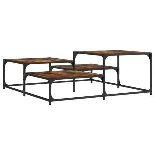 Stolić za kavu boja hrasta 107x107x40 cm konstruirano drvo - Dimljeni hrast 107 x 107 x 40 cm 1 Cijena