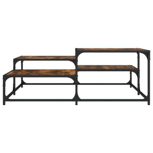 Stolić za kavu boja hrasta 107x107x40 cm konstruirano drvo - Dimljeni hrast 107 x 107 x 40 cm 1 Cijena