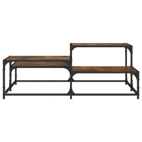 Stolić za kavu boja hrasta 107x107x40 cm konstruirano drvo - Dimljeni hrast 107 x 107 x 40 cm 1 Cijena