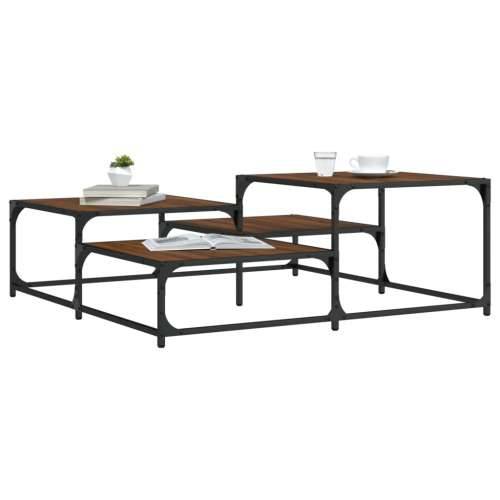 Stolić za kavu boja hrasta 107 x 107 x 40 cm konstruirano drvo Smeđi hrast 107 x 107 x 40 cm 1 Cijena