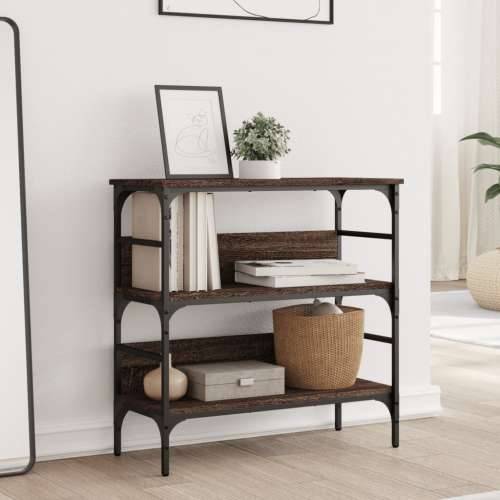 Konzolni stol smeđa boja hrasta 75x32x75 cm konstruirano drvo - Smeđi hrast 1 75 cm Cijena
