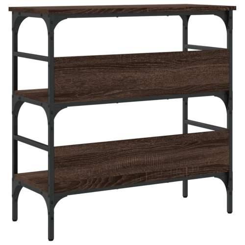 Konzolni stol smeđa boja hrasta 75x32x75 cm konstruirano drvo - Smeđi hrast 1 75 cm Cijena