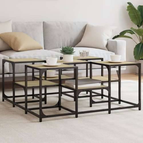 Stolić za kavu boja hrasta 91x91x40 cm konstruirano drvo - sonoma hrast 91 x 91 x 40 cm 1 Cijena