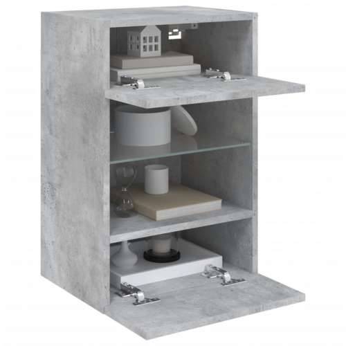 Zidni TV ormarići LED 2 kom boja betona 40x30x60,5 cm - Beton siva 2 40 cm Cijena