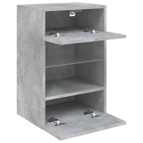 Zidni TV ormarići LED 2 kom boja betona 40x30x60,5 cm - Beton siva 2 40 cm Cijena