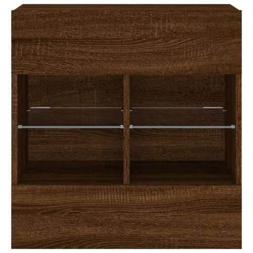 Zidni TV ormarić s LED svjetlima boja hrasta 58,5x30x60,5 cm - Smeđi hrast 1 58.5 cm Cijena