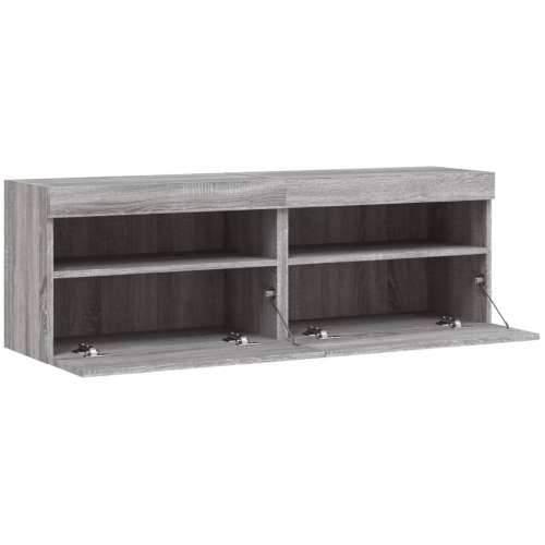 Zidni TV ormarići LED 2 kom siva boja hrasta 60x30x40 cm - Sivi hrast sonoma 2 60 cm Cijena