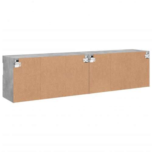 Zidni TV ormarići LED 2 kom boja betona 80x30x40 cm - Beton siva 2 80 cm Cijena