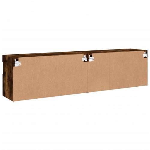 Zidni TV ormarići LED 2 kom boja hrasta 80x30x40 cm - Dimljeni hrast 2 80 cm Cijena