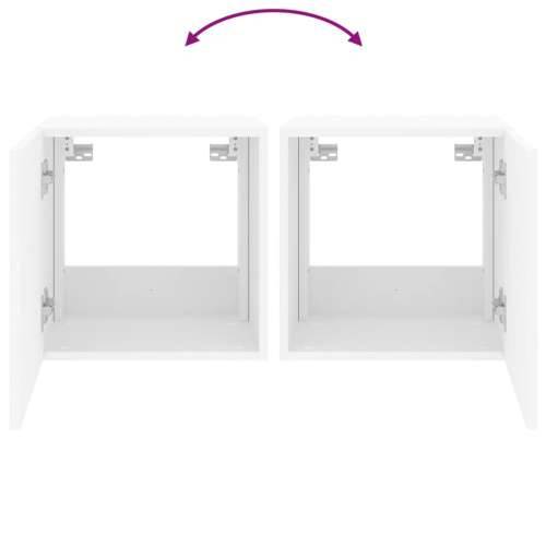 Zidni TV ormarić s LED svjetlima bijeli 40,5 x 35 x 40 cm - Bijela 40.5 x 35 x 40 cm 1 Cijena