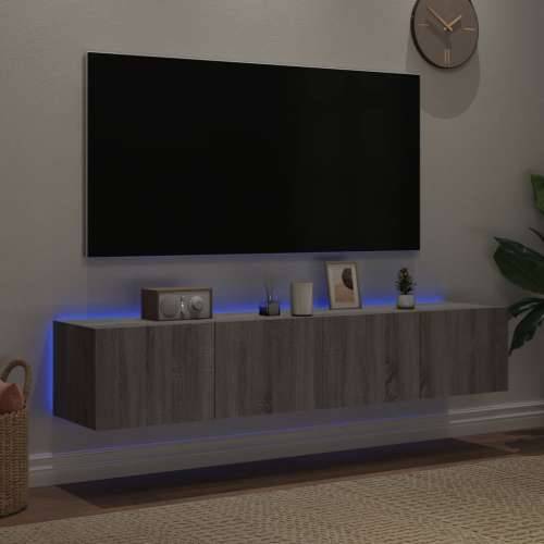 Zidni TV ormarići LED 2 kom siva boja hrasta 80x35x31 cm - Sivi hrast sonoma 80 x 35 x 31 cm 2 Cijena