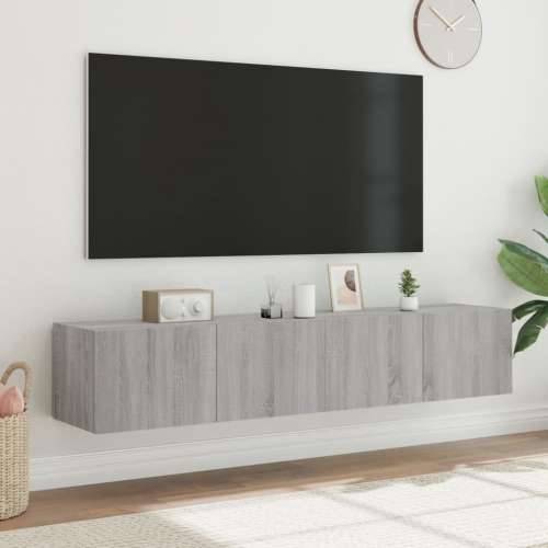 Zidni TV ormarići LED 2 kom siva boja hrasta 80x35x31 cm - Sivi hrast sonoma 80 x 35 x 31 cm 2 Cijena