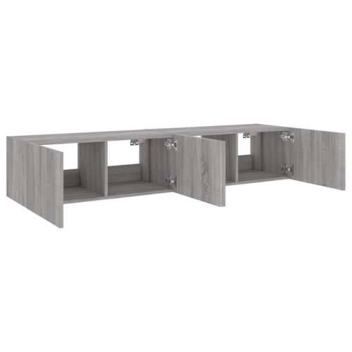 Zidni TV ormarići LED 2 kom siva boja hrasta 80x35x31 cm - Sivi hrast sonoma 80 x 35 x 31 cm 2 Cijena