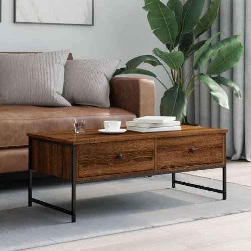 Stolić za kavu boja hrasta 101x49x39,5 cm konstruirano drvo - Smeđi hrast 1 Cijena