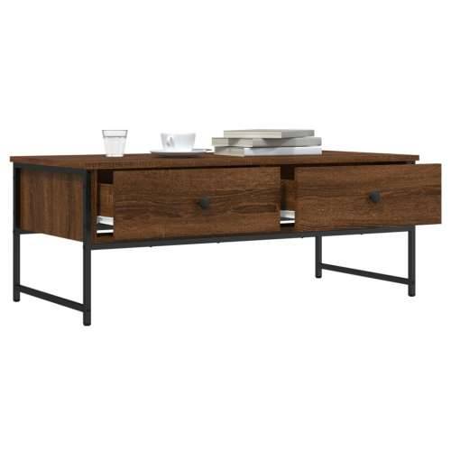Stolić za kavu boja hrasta 101x49x39,5 cm konstruirano drvo - Smeđi hrast 1 Cijena