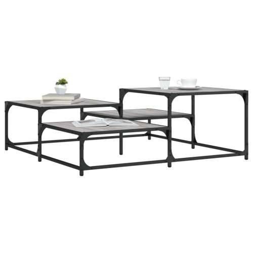 Stolić za kavu boja hrasta 107x107x40 cm konstruirano drvo - Sivi hrast sonoma 107 x 107 x 40 cm 1 Cijena