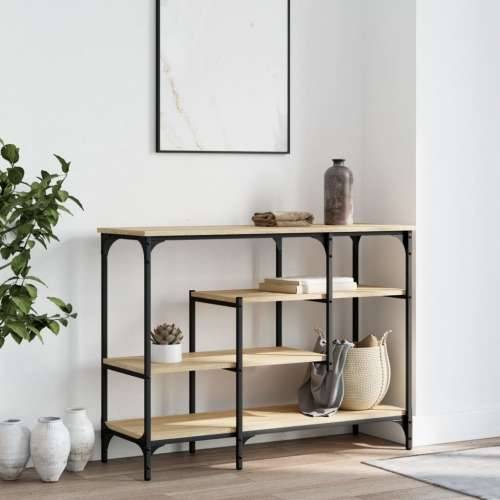 Konzolni stol s policama boja hrasta sonome 100x35x75 cm - sonoma hrast 1 Cijena