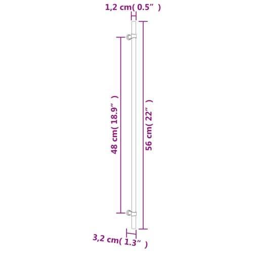 Ručke za ormarić 10 kom srebrne 480 mm od nehrđajućeg čelika - Srebrno 480 mm 10 Cijena