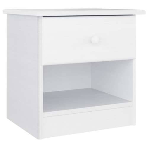 Ormarić za cipele ALTA bijeli 41x35x41 cm od masivne borovine - Bijela 1 1 ladicom Cijena