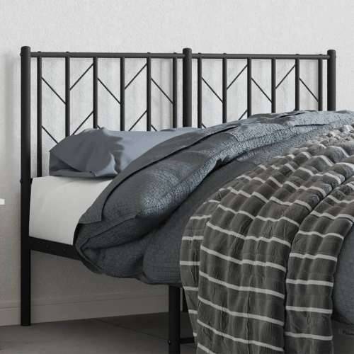 Metalno uzglavlje crno 120 cm - Crna 120 cm 1 Cijena