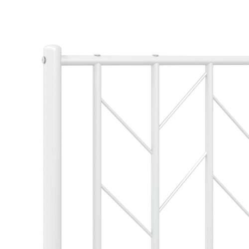 Metalni okvir za krevet s uzglavljem bijeli 80x200 cm - Bijela 80 x 200 cm s uzglavljem Cijena