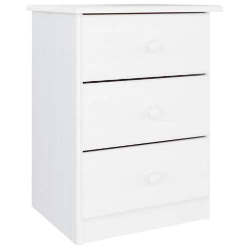 Ormarić za cipele ALTA bijeli 41x35x55,5 cm od masivne borovine - Bijela 1 3 ladice Cijena