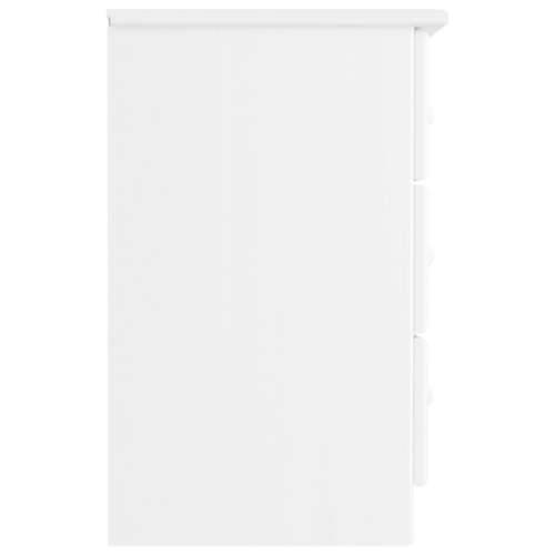 Ormarić za cipele ALTA bijeli 41x35x55,5 cm od masivne borovine - Bijela 1 3 ladice Cijena