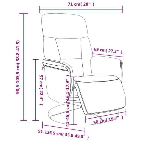 Naslonjač s osloncem za noge plavi baršunasti - Plava 1 Cijena