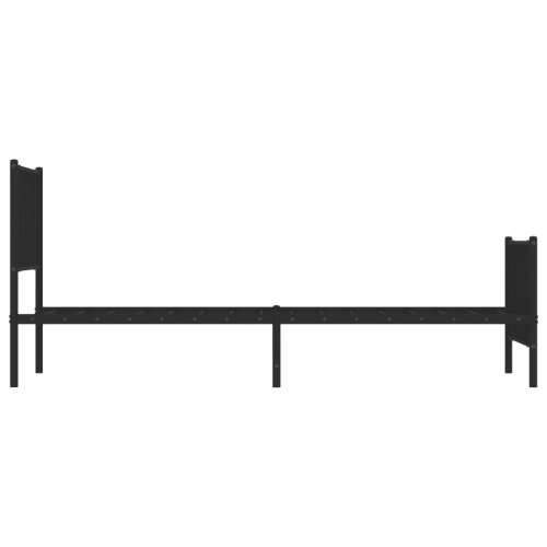 Metalni okvir kreveta uzglavlje i podnožje crni 90x190 cm - Crna 90 x 190 cm s uzglavljem i podnožjem Cijena